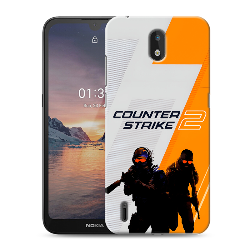 Силиконовый противоударный чехол на Nokia 1.3 с принтом Counter Strike Силиконовый противоударный чехол на Nokia 1.3 с принтом Counter Strike