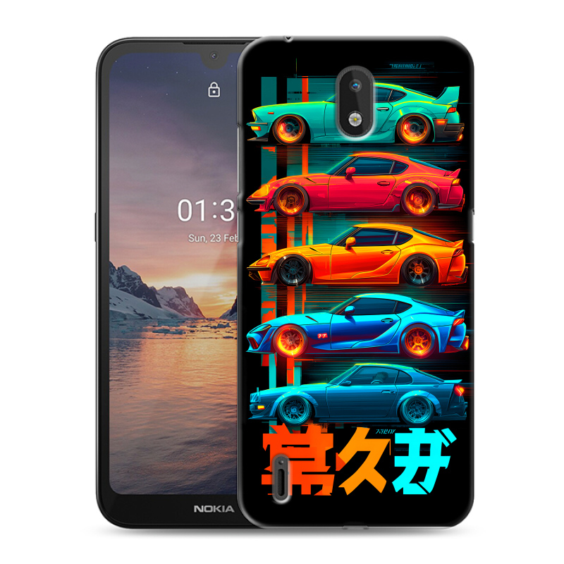 Силиконовый чехол на Nokia 1.3 с принтом машины тачки Силиконовый чехол на Nokia 1.3 с принтом машины тачки