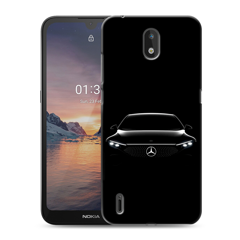 Силиконовый противоударный чехол на Nokia 1.3 с принтом Mercedes Мерседес Силиконовый противоударный чехол на Nokia 1.3 с принтом Mercedes Мерседес