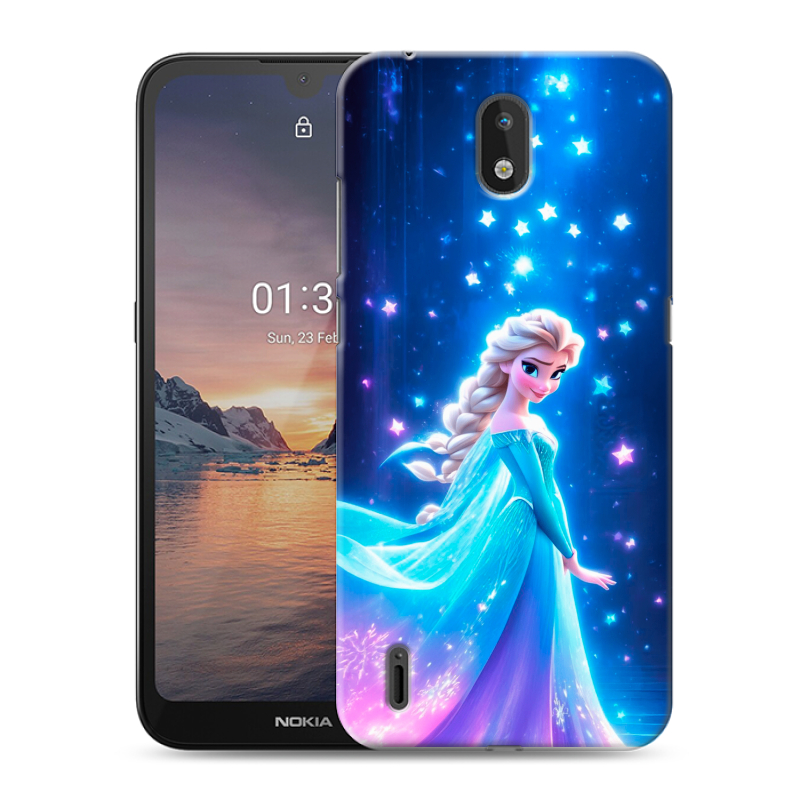 Силиконовый чехол на Nokia 1.3 с принтом Холодное сердце Frozen Силиконовый чехол на Nokia 1.3 с принтом Холодное сердце Frozen