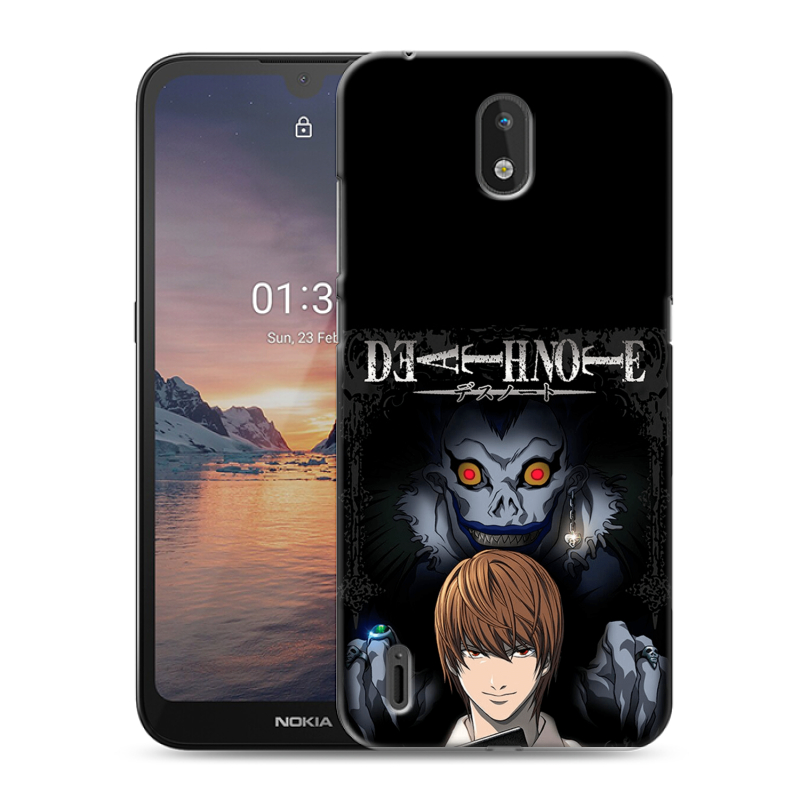 Силиконовый чехол на Nokia 1.3 с принтом Death note Тетрадь смерти Силиконовый чехол на Nokia 1.3 с принтом Death note Тетрадь смерти