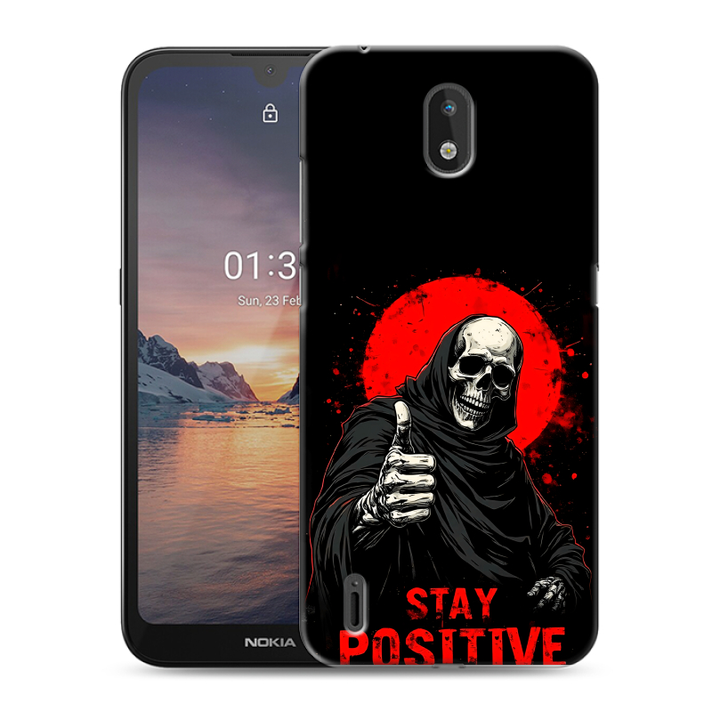 Силиконовый чехол на Nokia 1.3 с принтом смешной скелет Силиконовый чехол на Nokia 1.3 с принтом смешной скелет
