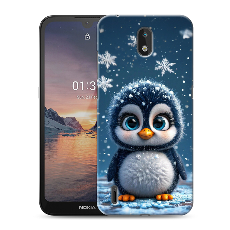 Силиконовый чехол на Nokia 1.3 с принтом Новый год Силиконовый чехол на Nokia 1.3 с принтом Новый год