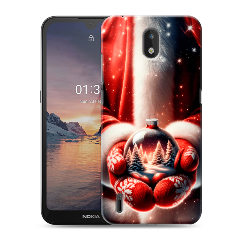 Силиконовый чехол на Nokia 1.3 с принтом Новый год Силиконовый чехол на Nokia 1.3 с принтом Новый год