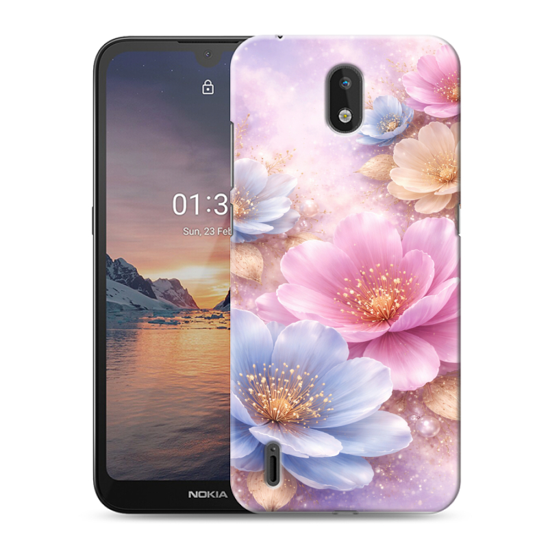 Силиконовый противоударный чехол на Nokia 1.3 с принтом женский Силиконовый противоударный чехол на Nokia 1.3 с принтом женский