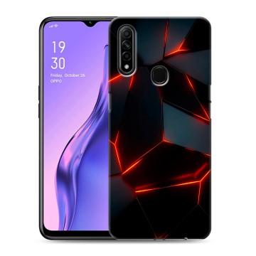 Силиконовый противоударный чехол на OPPO A31 с принтом Яркие абстракции Силиконовый противоударный чехол на OPPO A31 с принтом Яркие абстракции