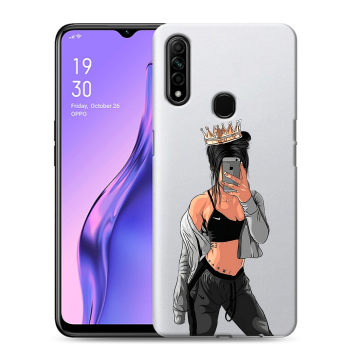 Силиконовый противоударный чехол на OPPO A31 с принтом Женские принты Силиконовый противоударный чехол на OPPO A31 с принтом Женские принты