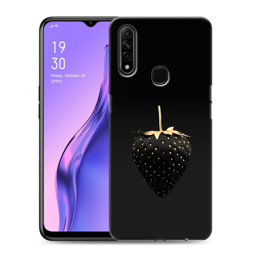 Силиконовый противоударный чехол на OPPO A31 с принтом Черная клубника Силиконовый противоударный чехол на OPPO A31 с принтом Черная клубника