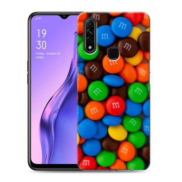 Силиконовый противоударный чехол на OPPO A31 с принтом Конфеты Силиконовый противоударный чехол на OPPO A31 с принтом Конфеты