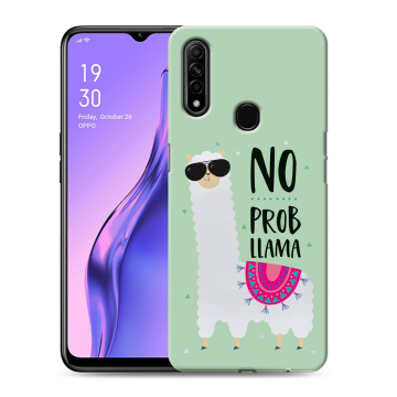 Силиконовый противоударный чехол на OPPO A31 с принтом Лама Силиконовый противоударный чехол на OPPO A31 с принтом Лама