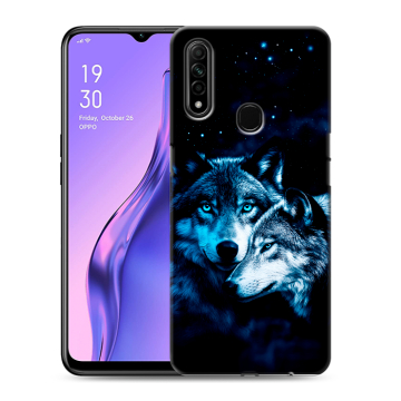 Силиконовый противоударный чехол на OPPO A31 с принтом Волки Силиконовый противоударный чехол на OPPO A31 с принтом Волки