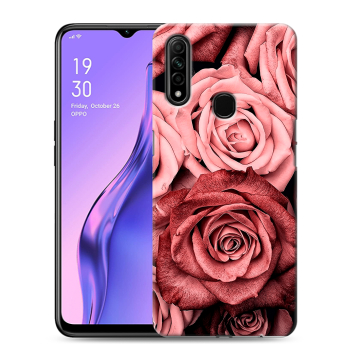 Силиконовый противоударный чехол на OPPO A31 с принтом Цветы розы Силиконовый противоударный чехол на OPPO A31 с принтом Цветы розы