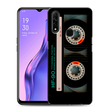 Силиконовый противоударный чехол на OPPO A31 с принтом Кассета Силиконовый противоударный чехол на OPPO A31 с принтом Кассета