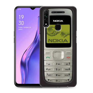 Силиконовый противоударный чехол на OPPO A31 с принтом Ретро Нокия