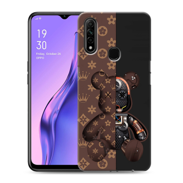 Силиконовый противоударный чехол на OPPO A31 с принтом Луи робот Силиконовый противоударный чехол на OPPO A31 с принтом Луи робот