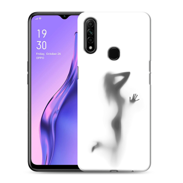 Силиконовый противоударный чехол на OPPO A31 с принтом Силуэт