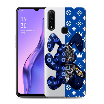 Силиконовый противоударный чехол на OPPO A31 с принтом Луи робот Силиконовый противоударный чехол на OPPO A31 с принтом Луи робот