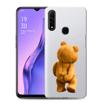 Силиконовый противоударный чехол на OPPO A31 с принтом Медведь Силиконовый противоударный чехол на OPPO A31 с принтом Медведь