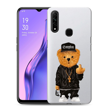Силиконовый противоударный чехол на OPPO A31 с принтом Плюшевый медведь Силиконовый противоударный чехол на OPPO A31 с принтом Плюшевый медведь