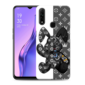 Силиконовый противоударный чехол на OPPO A31 с принтом Луи робот Силиконовый противоударный чехол на OPPO A31 с принтом Луи робот