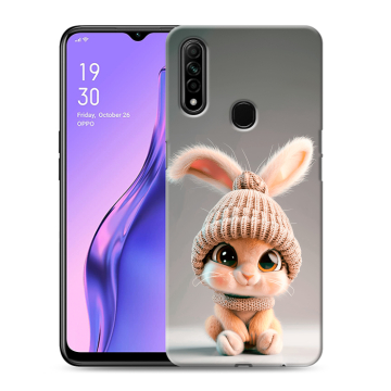 Силиконовый противоударный чехол на OPPO A31 с принтом Кролик