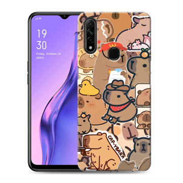 Силиконовый противоударный чехол на OPPO A31 с принтом капибара