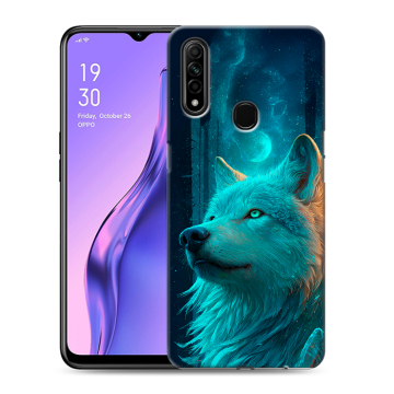 Силиконовый противоударный чехол на OPPO A31 с принтом бабочки саккура