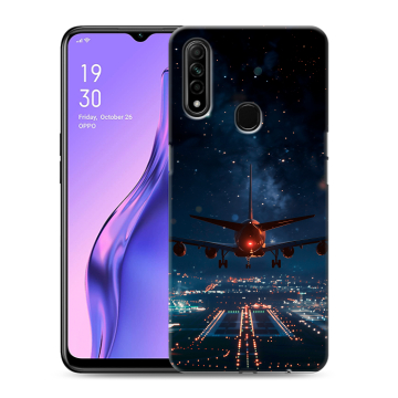 Силиконовый противоударный чехол на OPPO A31 с принтом самолет Силиконовый противоударный чехол на OPPO A31 с принтом самолет