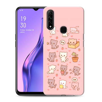 Силиконовый противоударный чехол на OPPO A31 с принтом Hello Kitty Хелоу Кити