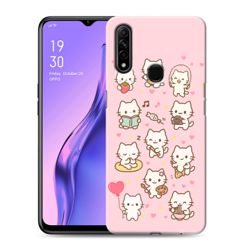 Силиконовый противоударный чехол на OPPO A31 с принтом Hello Kitty Хелоу Кити Силиконовый противоударный чехол на OPPO A31 с принтом Hello Kitty Хелоу Кити