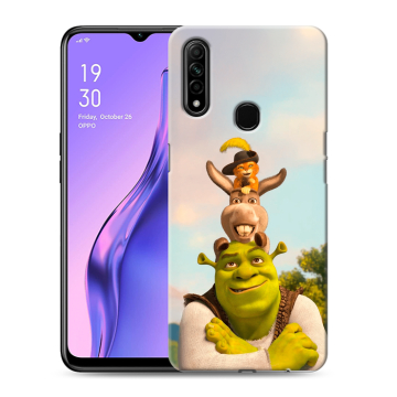Силиконовый противоударный чехол на OPPO A31 с принтом Шрек Shrek Силиконовый противоударный чехол на OPPO A31 с принтом Шрек Shrek