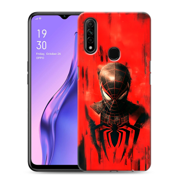 Силиконовый противоударный чехол на OPPO A31 с принтом человек паук spiderman Силиконовый противоударный чехол на OPPO A31 с принтом человек паук spiderman