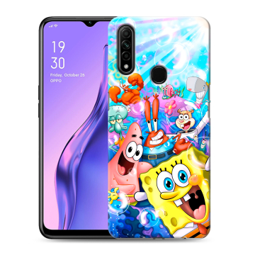 Силиконовый противоударный чехол на OPPO A31 с принтом спанчбоб спанч боб Силиконовый противоударный чехол на OPPO A31 с принтом спанчбоб спанч боб