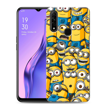 Силиконовый противоударный чехол на OPPO A31 с принтом Миньоны Силиконовый противоударный чехол на OPPO A31 с принтом Миньоны