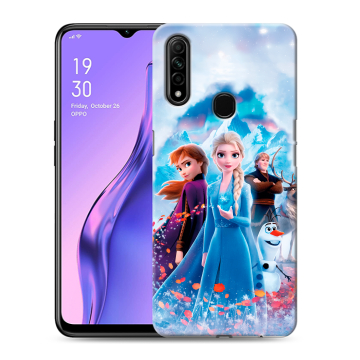 Силиконовый противоударный чехол на OPPO A31 с принтом Холодное сердце Frozen Силиконовый противоударный чехол на OPPO A31 с принтом Холодное сердце Frozen