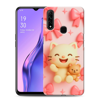 Силиконовый противоударный чехол на OPPO A31 с принтом для девочек Силиконовый противоударный чехол на OPPO A31 с принтом для девочек
