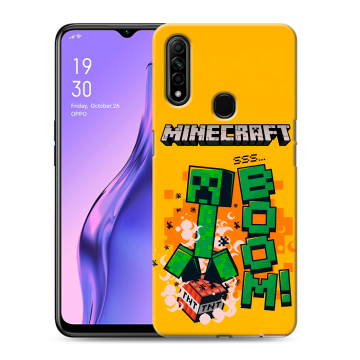 Силиконовый противоударный чехол на OPPO A31 с принтом Майнкрафт Minecraft Силиконовый противоударный чехол на OPPO A31 с принтом Майнкрафт Minecraft