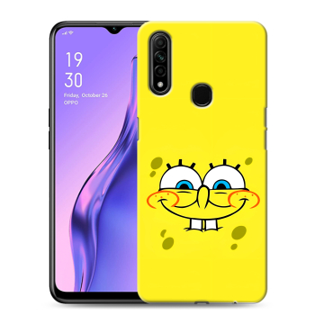 Силиконовый противоударный чехол на OPPO A31 с принтом спанчбоб спанч боб