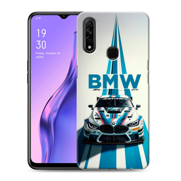 Силиконовый противоударный чехол на OPPO A31 с принтом БМВ BMW Силиконовый противоударный чехол на OPPO A31 с принтом БМВ BMW