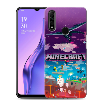 Силиконовый противоударный чехол на OPPO A31 с принтом Майнкрафт Minecraft Силиконовый противоударный чехол на OPPO A31 с принтом Майнкрафт Minecraft