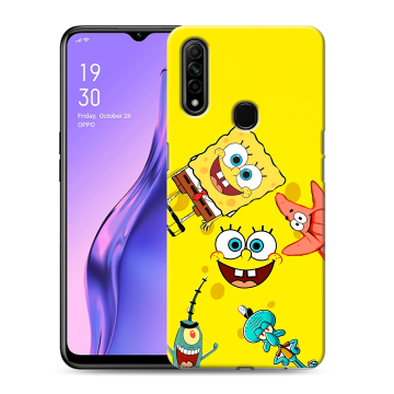 Силиконовый противоударный чехол на OPPO A31 с принтом Спанч боб Спанчбоб