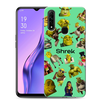 Силиконовый противоударный чехол на OPPO A31 с принтом Шрек Shrek Силиконовый противоударный чехол на OPPO A31 с принтом Шрек Shrek
