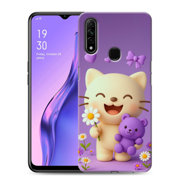 Силиконовый противоударный чехол на OPPO A31 с принтом для девочек Силиконовый противоударный чехол на OPPO A31 с принтом для девочек