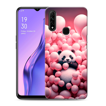 Силиконовый противоударный чехол на OPPO A31 с принтом Панда