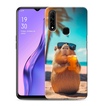 Силиконовый противоударный чехол на OPPO A31 с принтом Капибара