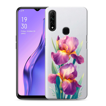 Силиконовый противоударный чехол на OPPO A31 с принтом Цветы орхидеи Силиконовый противоударный чехол на OPPO A31 с принтом Цветы орхидеи