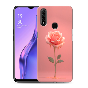 Силиконовый противоударный чехол на OPPO A31 с принтом Розовая роза Силиконовый противоударный чехол на OPPO A31 с принтом Розовая роза