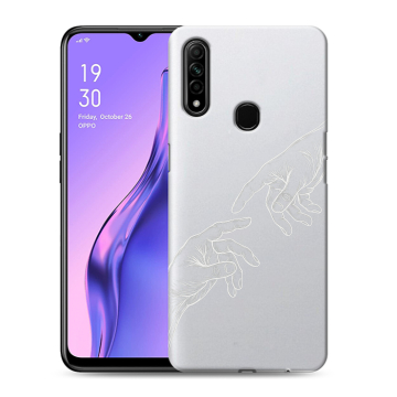 Силиконовый противоударный чехол на OPPO A31 с принтом Сотворение мира Силиконовый противоударный чехол на OPPO A31 с принтом Сотворение мира