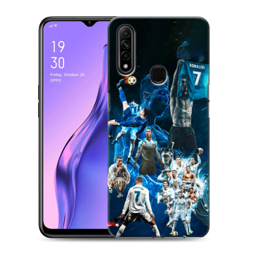 Силиконовый противоударный чехол на OPPO A31 с принтом Реал Роналдо