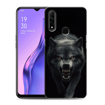 Силиконовый противоударный чехол на OPPO A31 с принтом Волк Силиконовый противоударный чехол на OPPO A31 с принтом Волк